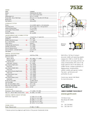 Excavatoare pe șenile Gehl 753Z 