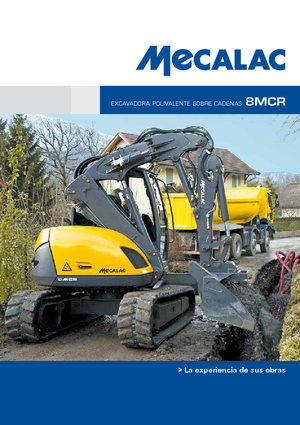 Excavatoare pe șenile Mecalac 8MCR
