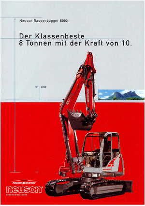 Excavatoare pe șenile Neuson 8002