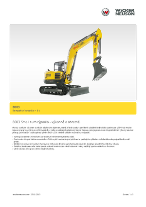 Excavatoare pe șenile Neuson 8003