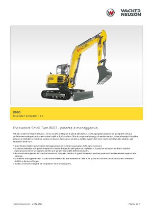 Excavatoare pe șenile Neuson 8003