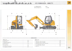 Excavatoare pe șenile JCB 8080