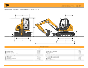 Excavatoare pe șenile JCB 8085 ZTS
