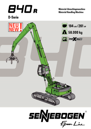Excavatoare pe șenile Sennebogen 840 R-HD