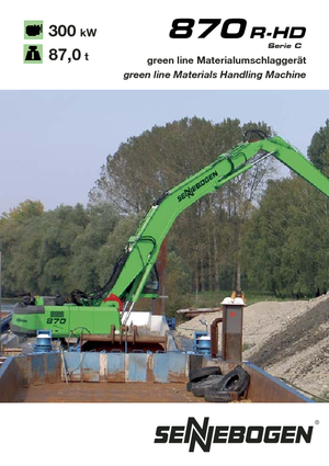 Excavatoare pe șenile Sennebogen 870 R-HD