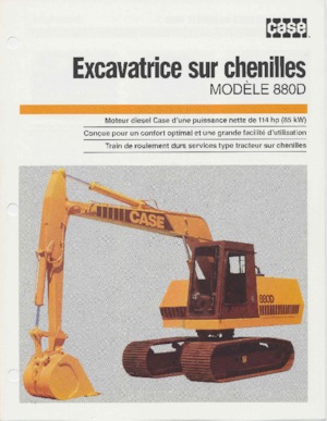 Excavatoare pe șenile Case 880D