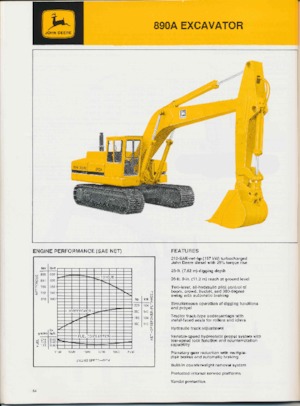 Excavatoare pe șenile John Deere Construction 890A