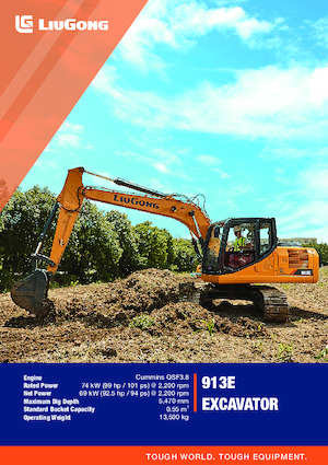 Excavatoare pe șenile Liugong 913E