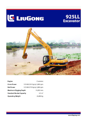 Excavatoare pe șenile Liugong 925LL