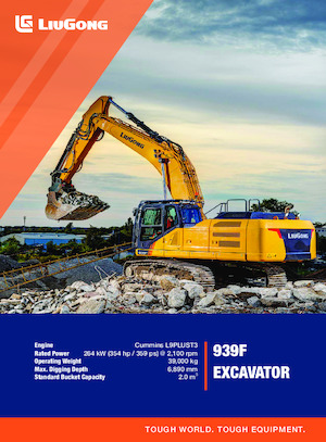 Excavatoare pe șenile Liugong 939F