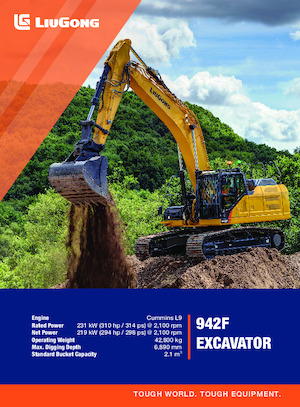 Excavatoare pe șenile Liugong 942F