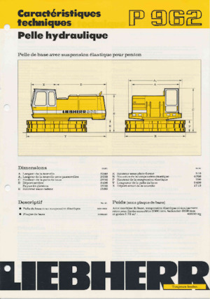 Excavatoare pe șenile Liebherr P 962