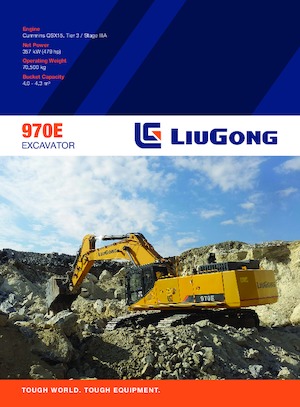 Excavatoare pe șenile Liugong 970E