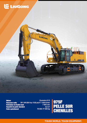 Excavatoare pe șenile Liugong 975F