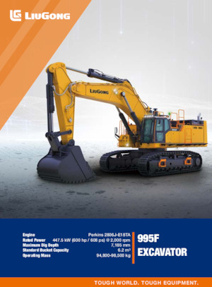Excavatoare pe șenile Liugong 995F