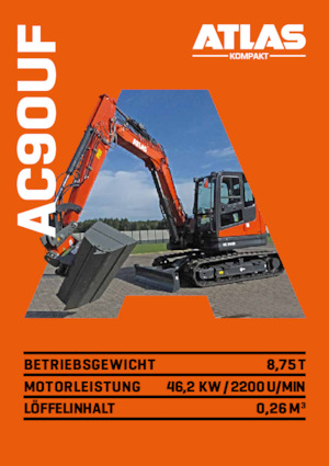 Excavatoare pe șenile Atlas Kompakt AC 90UF