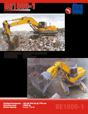 Excavatoare pe șenile Beml BE1000-1