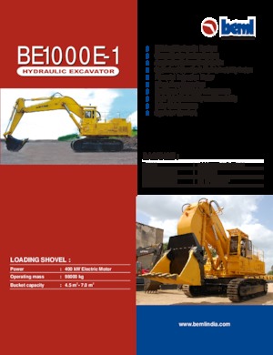 Excavatoare pe șenile Beml BE1000E-1