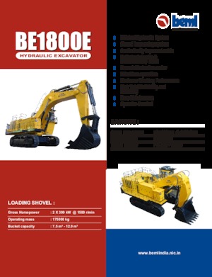 Excavatoare pe șenile Beml BE1800E