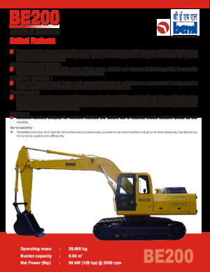 Excavatoare pe șenile Beml BE200