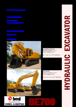 Excavatoare pe șenile Beml BE700