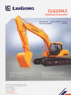 Excavatoare pe șenile Liugong CLG220LC 