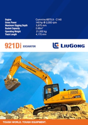 Excavatoare pe șenile Liugong 921Di