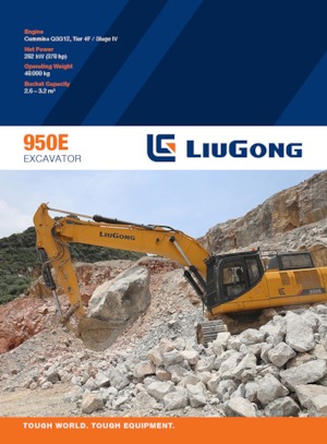 Excavatoare pe șenile Liugong 950E