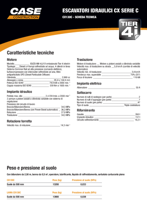 Excavatoare pe șenile Case CX 130 C LC