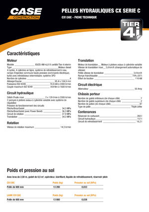 Excavatoare pe șenile Case CX 130 C LC