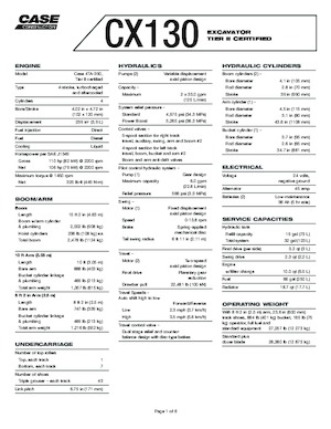 Excavatoare pe șenile Case CX 130