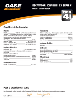 Excavatoare pe șenile Case CX 160 C
