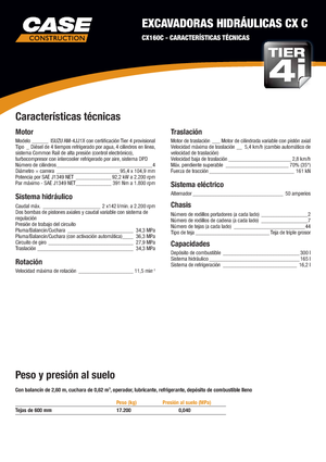 Excavatoare pe șenile Case CX 160 C