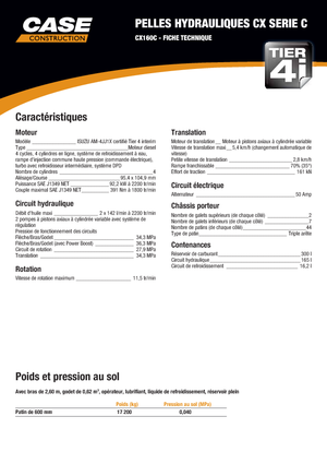 Excavatoare pe șenile Case CX 160 C