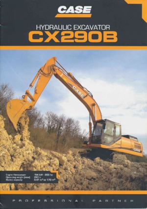 Excavatoare pe șenile Case CX 290 B NLC