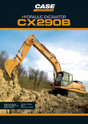 Excavatoare pe șenile Case CX 290 B NLC