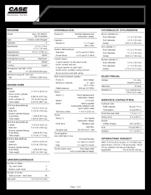 Excavatoare pe șenile Case CX 330