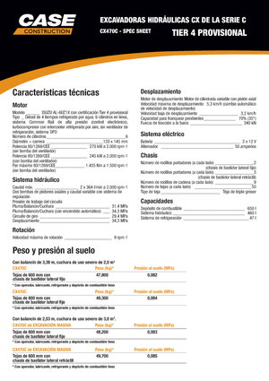 Excavatoare pe șenile Case CX 470 C LC Mono