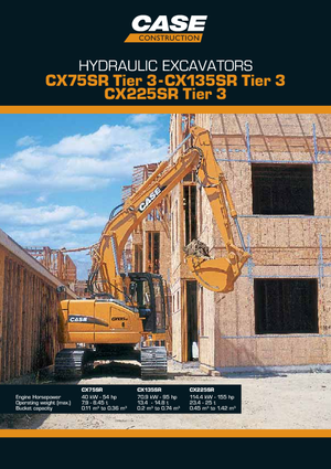 Excavatoare pe șenile Case CX 225 SR