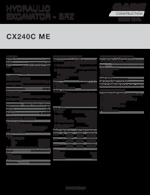 Excavatoare pe șenile Case CX240C ME