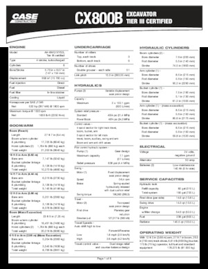 Excavatoare pe șenile Case CX800B