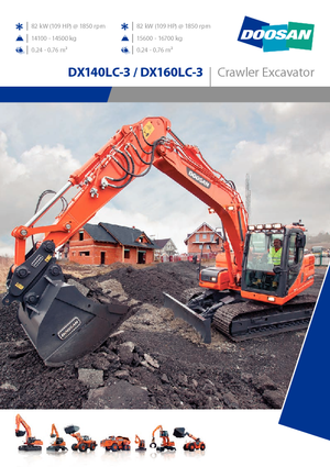 Excavatoare pe șenile Doosan DX140LCR-3