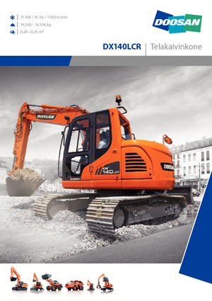 Excavatoare pe șenile Doosan DX 140 LCR