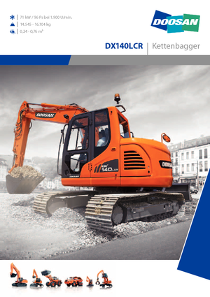 Excavatoare pe șenile Doosan DX 140 LCR