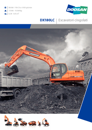 Excavatoare pe șenile Doosan DX 180 LC