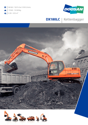 Excavatoare pe șenile Doosan DX 180 LC