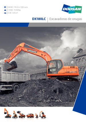Excavatoare pe șenile Doosan DX 180 LC