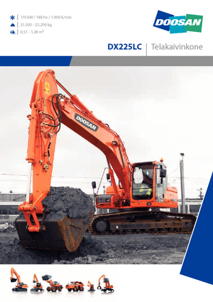 Excavatoare pe șenile Doosan DX 225 LC