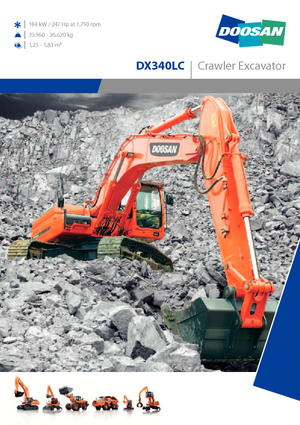 Excavatoare pe șenile Doosan DX 340 LC