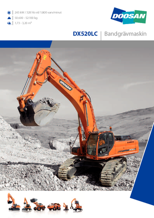 Excavatoare pe șenile Doosan DX 520 LC